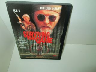 Surviving The Game Rare Dvd Hunting Humans Rutger Hauer Ice T.  Disc 1994