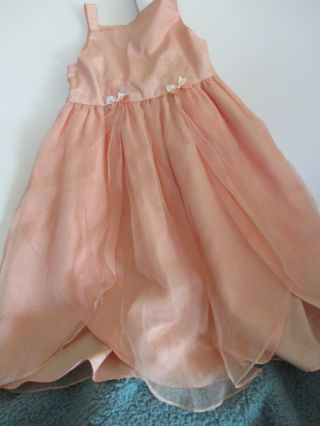 Rare Editions Girls Size 5 Peach Dress