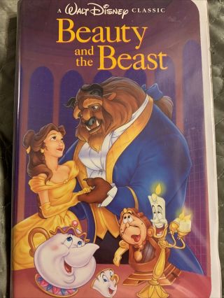 Rare Black Diamond Walt Disney Classic Beauty And The Beast 1325 Vhs 1992