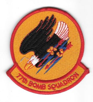 Military Patch 77th Bomb Squadron United States Air Force Jacket Badge Rare