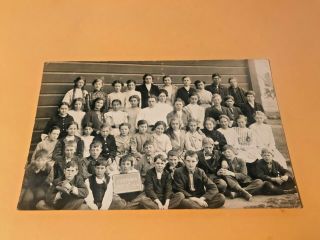 Rare May 10th,  1910 Rppc Fortuna Ca School Class Photo