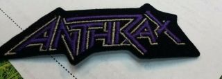 Anthrax Patch Early 1992 Vintage Oop Rare Collectable