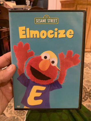 Sesame Street - Elmocize Dvd/region 1/rare/oop/in Very Good,