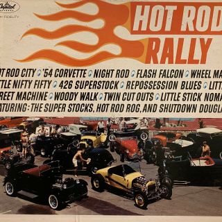 Shutdown Douglas Stocks Hot Rod Rally Lp Capitol T - 1997 Og Mono Rare Vg,