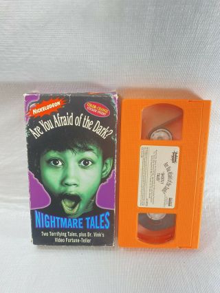 Are You Afraid Of The Dark: Ghostly Tales (vhs,  1994) Nickelodeon,  Rare (tape)