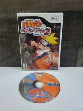 Naruto: Clash Of Ninja Revolution 2 Nintendo Wii Game Rare