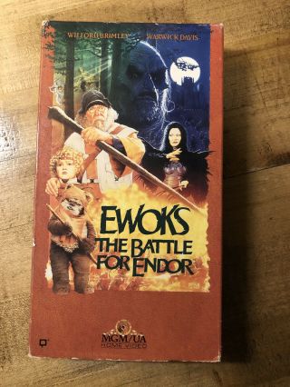 Rare Oop Unrated 1st Edition Ewoks The Battle For Endor Vhs Video Tape Star Wars