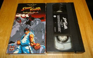 Street Fighter Alpha - The Movie (vhs,  2000) Anime Manga Japanese - Rare Capcom