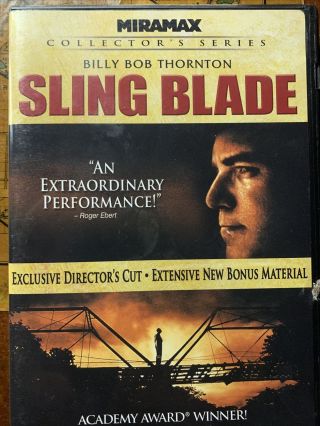 Sling Blade (dvd,  1996) Billy Bob Thornton Drama 2 Disc Edition Rare