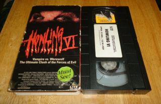 Howling Vi 6 : The Freaks (vhs,  1991) Bruce Payne - Rare Werewolf Cult Horror