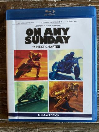 On Any Sunday: The Next Chapter (2014) Rare Anchor Bay Blu - Ray - 1971 Film Sequel