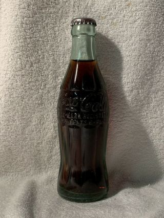 Rare Full 6oz Coca - Cola Pat - D Hobbleskirt Soda Bottle Clarksburg,  West Virginia