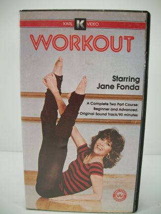 Rare Vintage Jane Fonda Workout (karl Video 1982) Clamshell