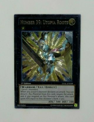Yu - Gi - Oh Number 39: Utopia Roots Lval - En048 1st Edition Ultimate Rare - Nm