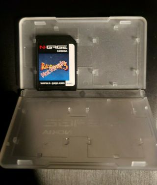 Ngage Video Game Card Rayman 3 Nokia Rare N - Gage Store Display Cart