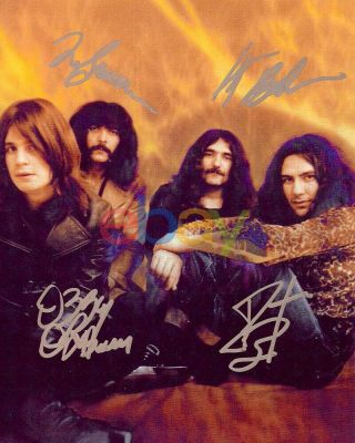 Black Sabbath (1969) Ozzy Osbourne Paranoid Rare Early Promo Signed Rp 8x10