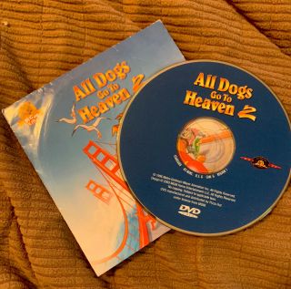 Rare - All Dogs Go To Heaven 2; Dvd Pizza Hut Promo Disc 1996 Don Bluth Like