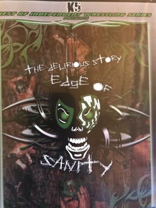 Independent Wrestling Delirious Story Edge Of Sanity Dvd Vg Rare Wwe Wwf Aew Nxt