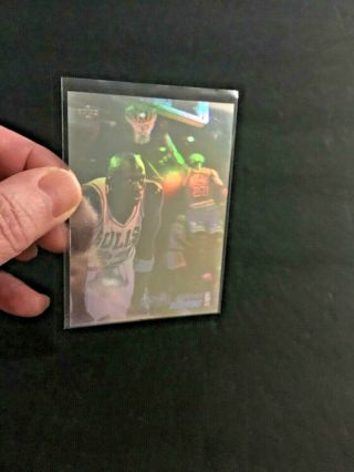 1991 - 92 Upper Deck Michael Jordan Hologram Insert Card Aw1 Rare Sp