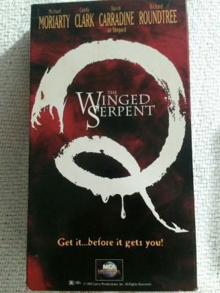Q - The Winged Serpent Vhs 1982 Rare Horror Collectible Cult Oop
