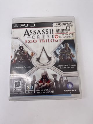 Sony Playstation 3 Assassin’s Creed Ezio Trilogy Vintage Rare Authentic Ps3
