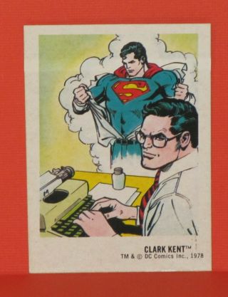 1978 Clark Kent 3 Dc Hero Stickers Food Issue No Logo Very Rare