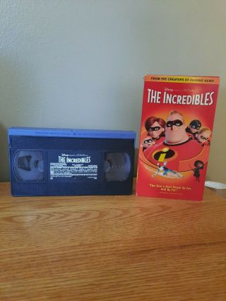 The Incredibles 2005 Vhs Rare