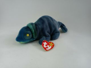 Ty Beanie Baby " Rainbow " The Chameleon 9 " Retired Rare/mint W/tags