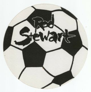 Rare Rod Stewart Black & White Soccer Ball Backstage Pass
