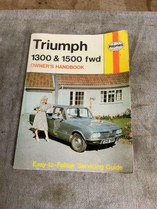 Triumph 1300/1500 Haynes Owners Handbook Rare