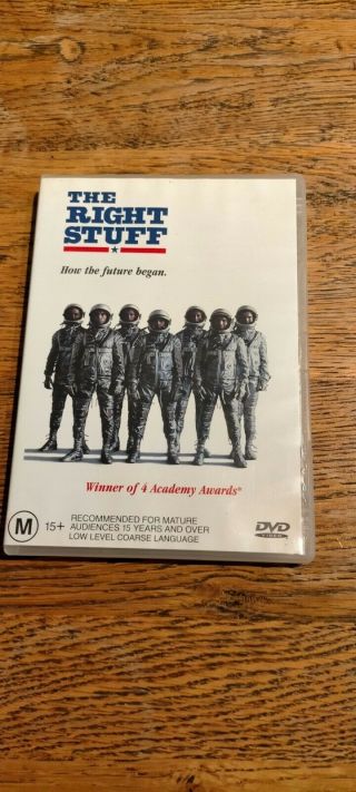 The Right Stuff (dvd,  2003) Region 4 Rare