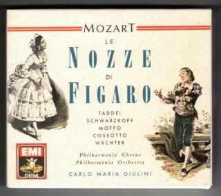 Mozart:le Nozze Di Figaro - Taddei,  Schwarzkopf - Giulini - 1989 Emi W Germany - 2cd - Rare
