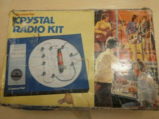 Science Fair Crystal Radio Kit 28 - 177 Rare Vintage Electronic Toy 1970 