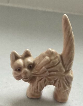 Sylvac Scaredy Cat Miniature Tinies 1400 Range 7 Cm Height Beige Rare