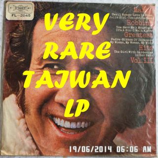 MARTY ROBBINS - GREATEST HITS VOL III,  RARE TAIWAN PRESSING LP 33 RPM 3