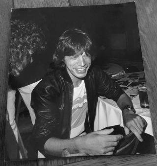 Rare Press Photo - Mick Jagger - Rolling Stones - 1977 - 7” X 8”