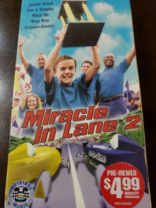 Miracle In Lane 2 (vhs,  Disney Channel Movie) Rare Oop,  Frankie Munez