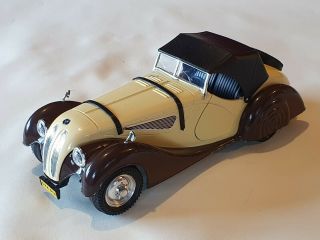 Vintage Rare 1/18 Polistil Bmw 328 Tg6 Loose Diecast Car Cream/brown