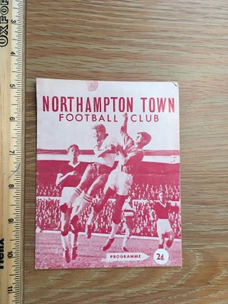 Rare Northampton Town V Colchester United Reserve Team Programme 1962/63