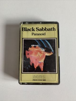 Black Sabbath - Paranoid (1970) Cassette Tape Rare Nems Price Code Mm