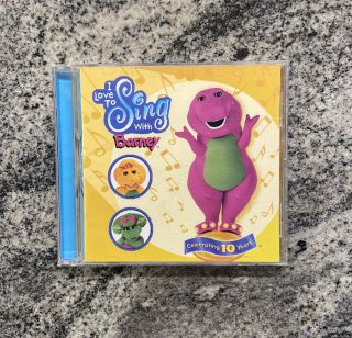 I Love To Sing With Barney By Barney (children) (cd,  Apr - 2000,  Hit. ) Rare Cd