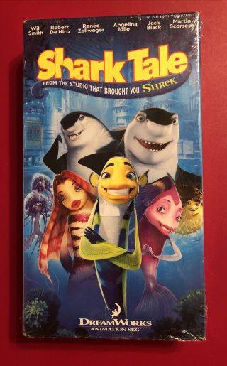 Shark Tale (vhs,  2005) Rare Will Smith,  Dreamworks Animation