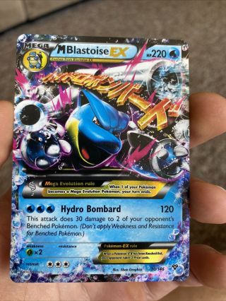 Mega Blastoise Ex 30/146 Ultra Rare Holo