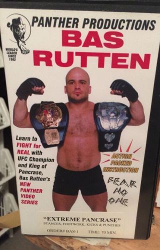 Extreme Pancrease - Bas Rutten Vhs Rare Stances Footwork Kicks And Punches