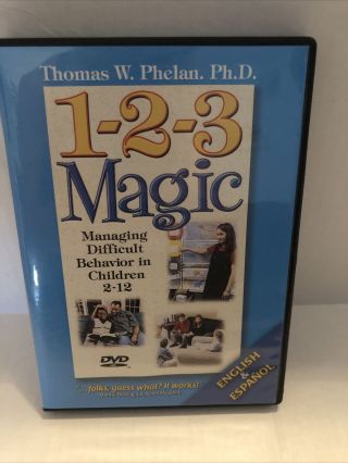 1 - 2 - 3 Magic Managing Difficult Behavior In Children 2 - 12 Dvd Teacher Course Rare