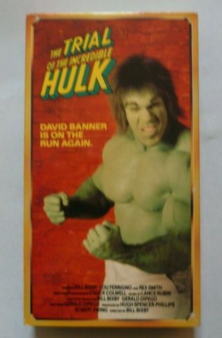 The Trial Of The Incredible Hulk Vhs 1992 Starmaker Television Movie Rare