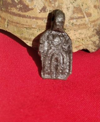 Ancient Bronze Rare Viking Pendant 10 - 12 Century