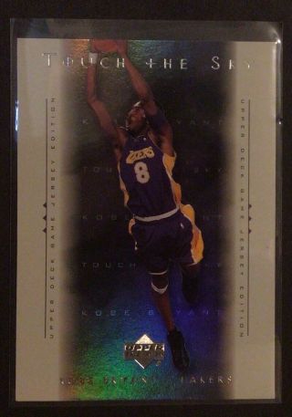 2000 - 01 Upper Deck Game Jersey Edition Kobe Bryant Touch The Sky Rare Insert T1