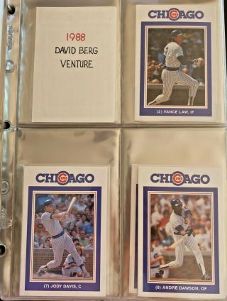 1980’s Vintage Rare Chicago Cubs cards in Binder 3