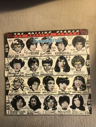 The Rolling Stones Some Girls Lp Vinyl Record 1978 Rare